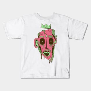 Pink Mint Strange King Juan Kids T-Shirt